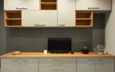 Arredamento soggiorno in frassino e rovere